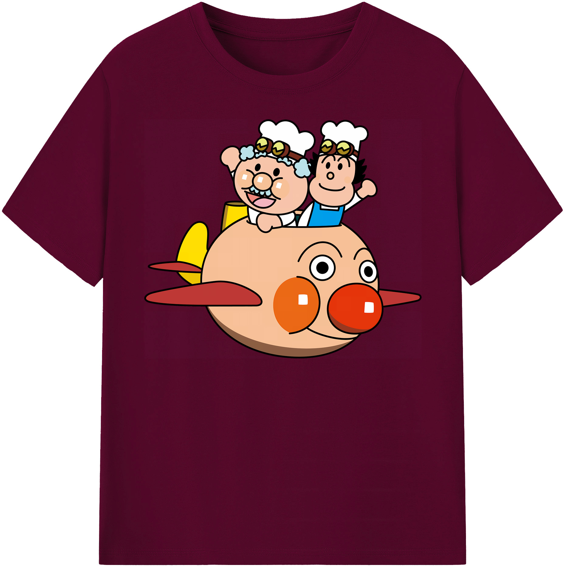 （画像用） アンパンマン Anpanman レディースカジュアルプリントTシャツ（綿100％）